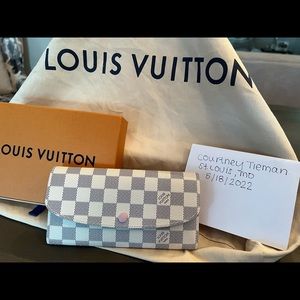 Louis Vuitton Damier Azur Emilie Wallet NEW
